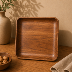 Acacia Wood Square Plate