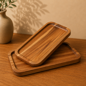 Acacia Wood Rectangular Plate