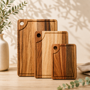 Acacia Wood Cutting Board Set