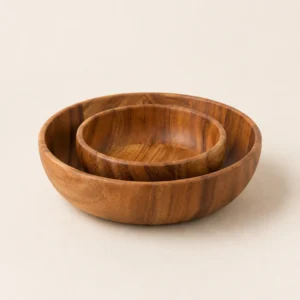 Acacia Wood Salad Bowl