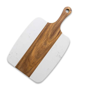 Acacia Wood and Marble Charcuterie Board