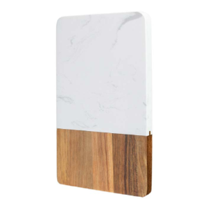 Acacia Wood and Marble Charcuterie Board