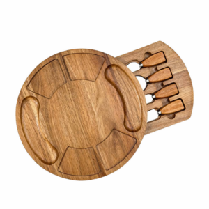 Acacia Wood Cheese Board Set