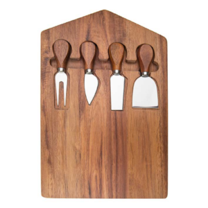 Acacia Wood Cheese Board Set