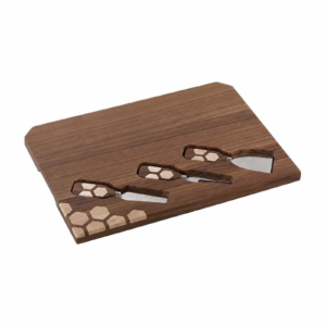 Walnut Wood Cheese Board Set