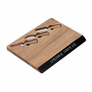 Acacia Wood Cheese Board Set