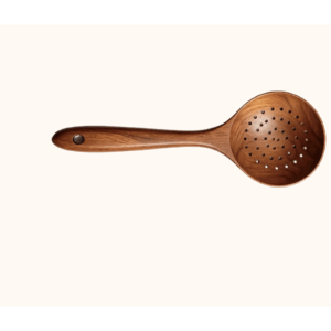 Acacia Wood Strainer Spoon